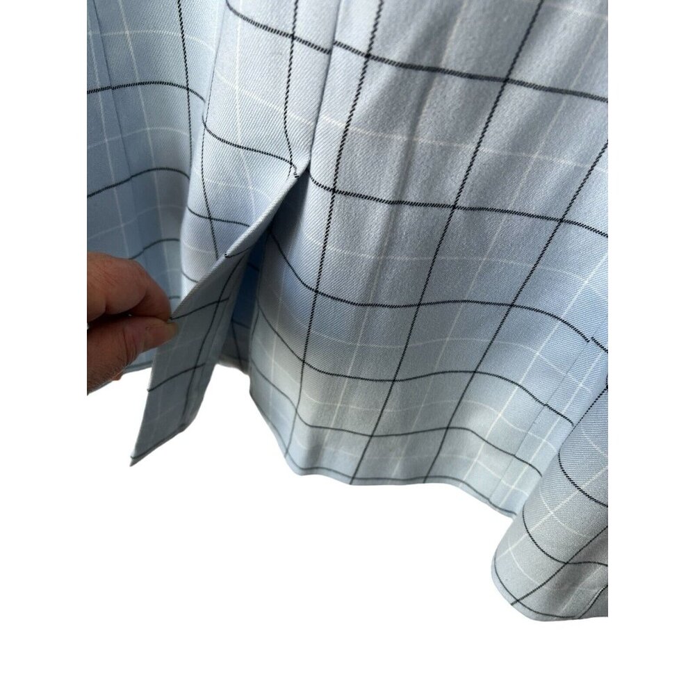 Bcbgeneration Basic Blazer In Blue Plaid Size Lar… - image 4